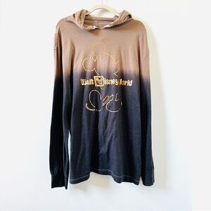 Disney Adult Hoodie - Mickey Mouse - Belle Of The Ball Bronze size large